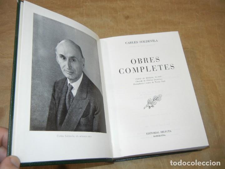 Libros de segunda mano: CARLES SOLDEVILA - OBRES COMPLETES - ED.SELECTA 1A.ED. 1967 - Foto 1