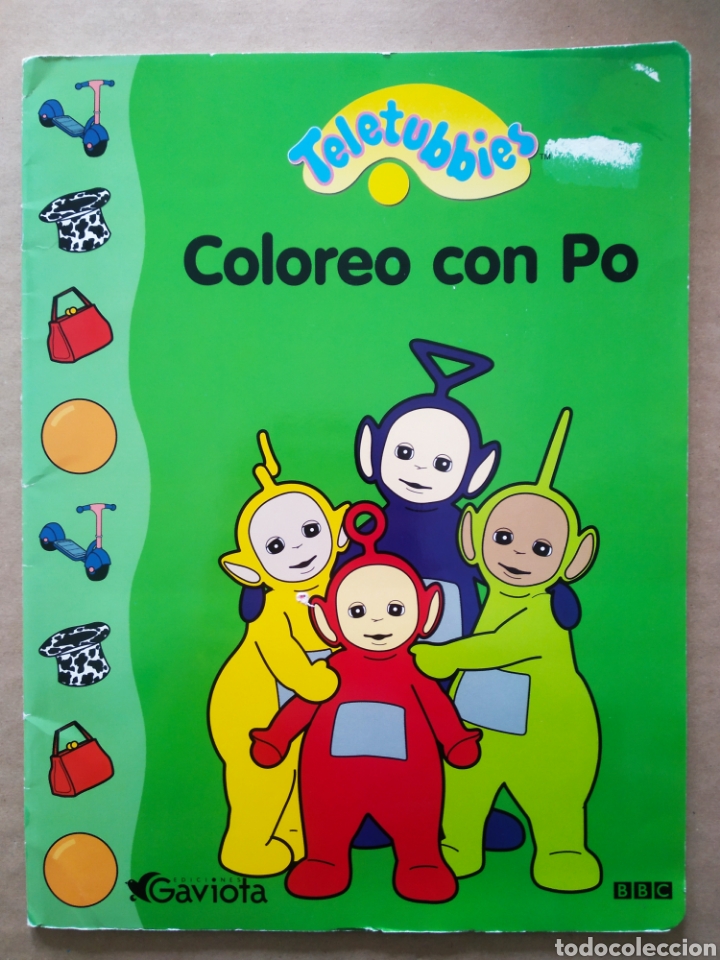 Libros de segunda mano: Teletubbies: Coloreo con Po (Gaviota/BBC, 2000). Sin usar. - Foto 1