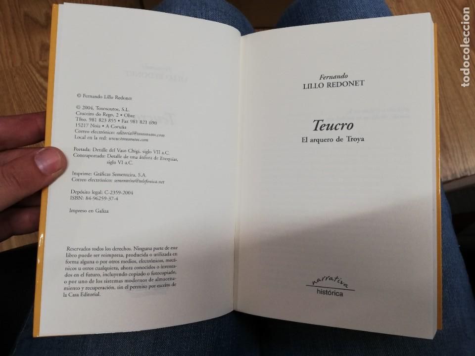 Libros de segunda mano: TEUCRO, EL ARQUERO DE TROYA. FERNANDO LILLO (LIBRO NUEVO) - Foto 2