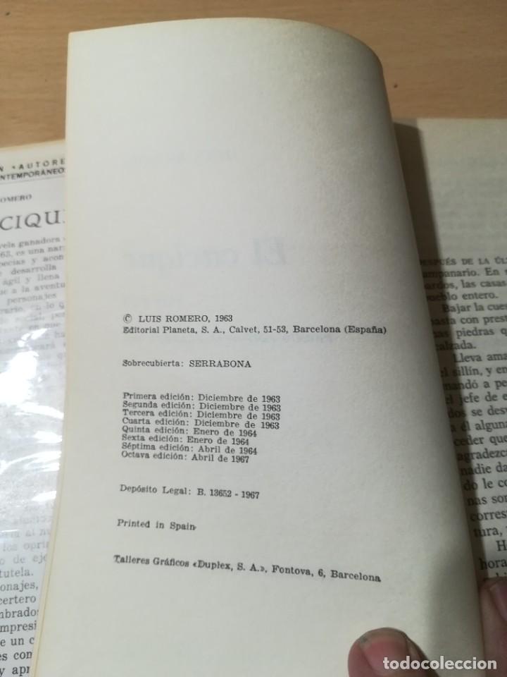 Libros de segunda mano: EL CACIQUE - LUIS ROMERO - PLANETA W+106 - Foto 7