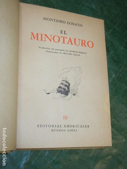Libros de segunda mano: MONTEIRO LOBATO - EL MINOTAURO - ED.AMERICALEE 1946 - Foto 2