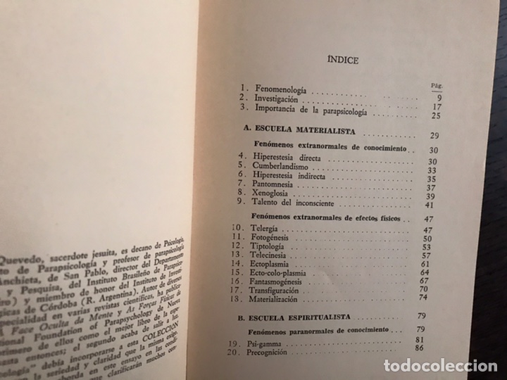 Libros de segunda mano: &iquest;Qu&eacute; es la parapsicolog&iacute;a?. Oscar G. Quevedo - Foto 2