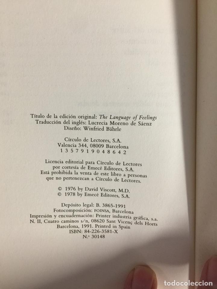 Libros de segunda mano: El lenguaje de los sentimientos - Dr. David Viscott - Foto 2