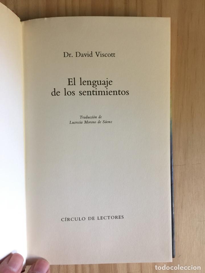 Libros de segunda mano: El lenguaje de los sentimientos - Dr. David Viscott - Foto 4