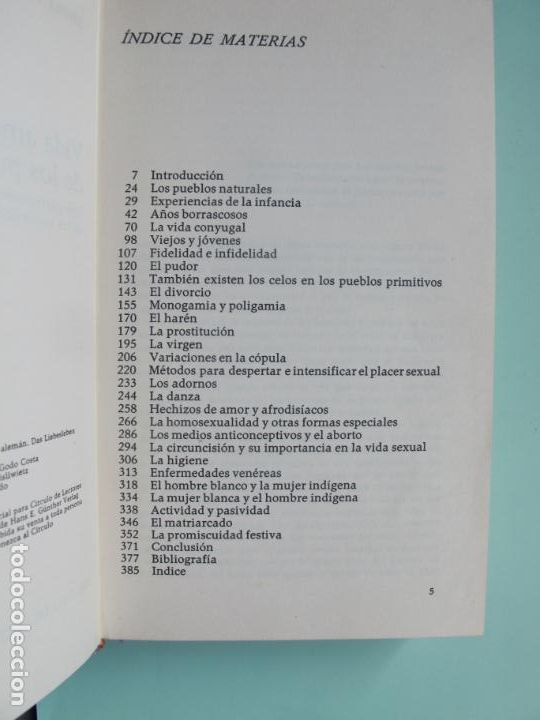 Libros de segunda mano: VIDA AMOROSA DE LOS PUEBLOS PRIMITIVOS.- ADOLF T&Uuml;LLMANN.- C&Iacute;RCULO DE LECTORES. 1971 - Foto 3