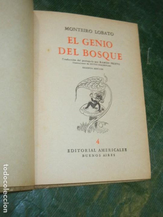 Libros de segunda mano: MONTEIRO LOBATO - EL GENIO DEL BOSQUE - ED.AMERICALEE 1947 - Foto 2