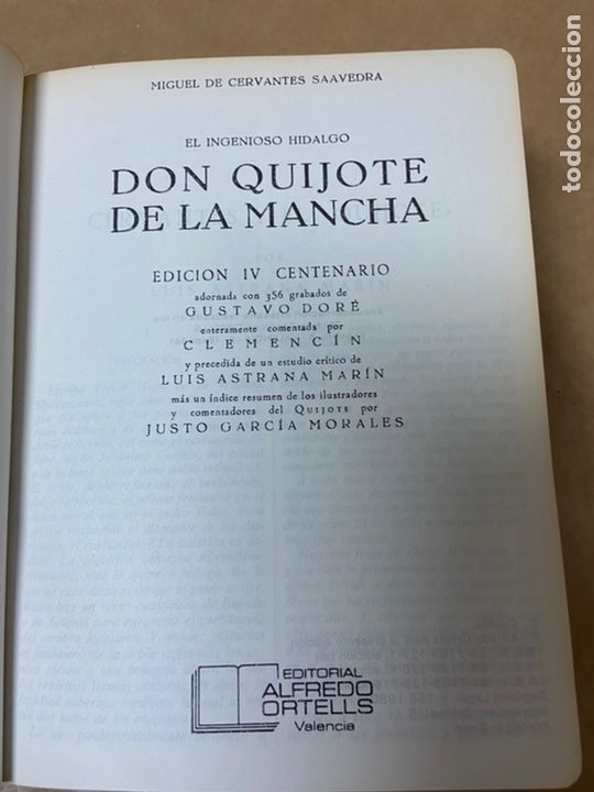 Libros de segunda mano: DON QUIJOTE DE LA MANCHA EDICION IV CENTENARIO 1966 - Foto 5