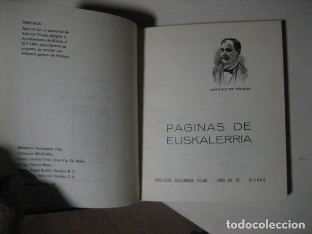 Libros de segunda mano: PAGINAS DE EUSKALERRIA, ANTONIO TRUEBA, EJEMPLAR NUMERADO COLECCION IBAIZABAL - Foto 5
