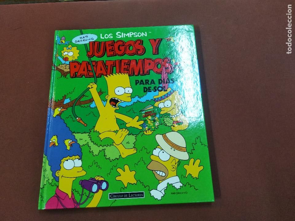 Libros de segunda mano: Los Simpson - libro de juegos para dias de sol - circulo de lectores - JO1 - Foto 1
