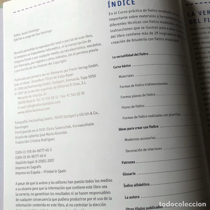 Libros de segunda mano: Curso Pr&aacute;ctico De Fieltro Modelable Paso A Paso - Katja Bayer - Foto 4