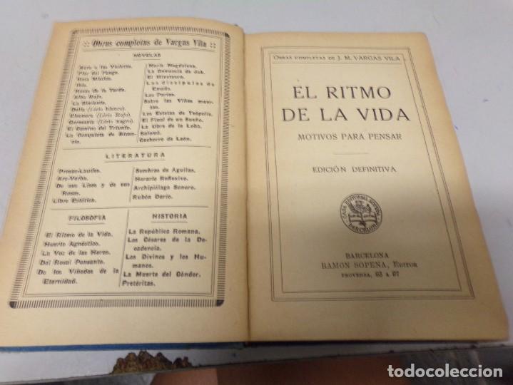 Libros de segunda mano: ESTAMOS LIQUIDANDO. IN&Eacute;DITO obras completas de Vargas Vila - el ritmo de la vida - Foto 5