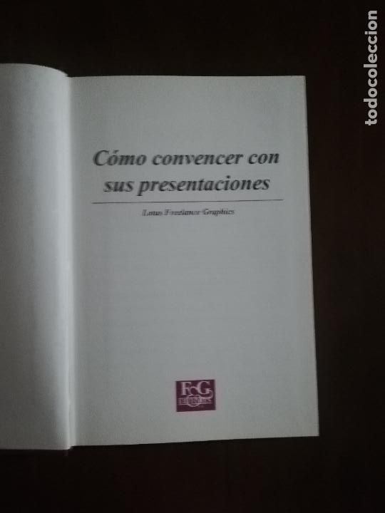 Libros de segunda mano: COMO CONVENCER CON SUS PRESENTACIONES. LOTUS FREELANCE GRAPHICS. 1994. - Foto 2