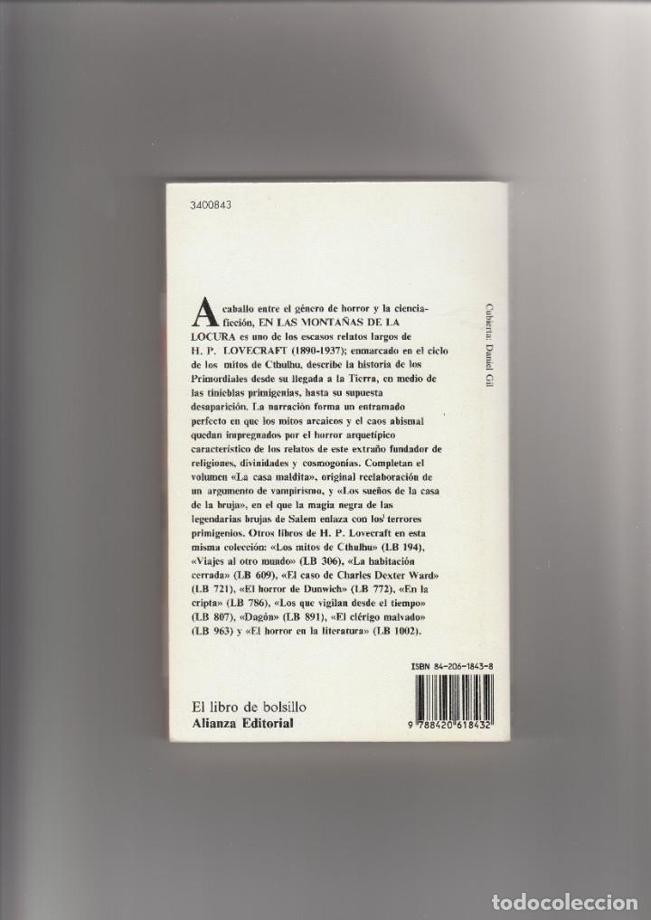 Libros de segunda mano: EN LAS MONTA&Ntilde;AS DE LA LOCURA - Foto 2