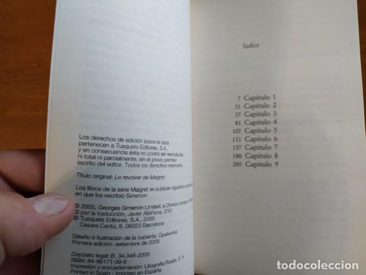 Libros de segunda mano: El rev&oacute;lver de Maigret. Simenon. - Foto 3