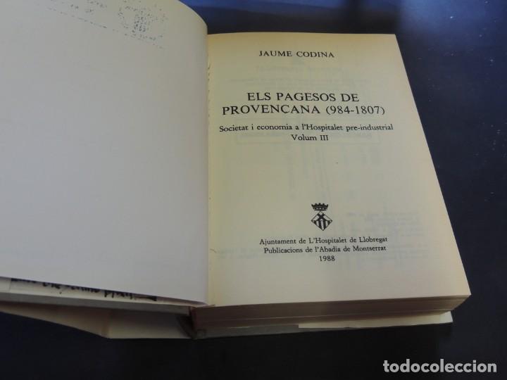 Libros de segunda mano: ELS PAGESOS DE PROVEN&Ccedil;ANA (984-1807).- JAUME CODINA - Foto 3
