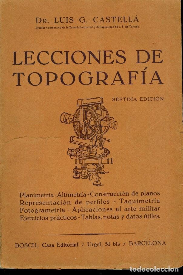 Libros de segunda mano: LECCIONES DE TOPOGRAF&Iacute;A - Foto 1