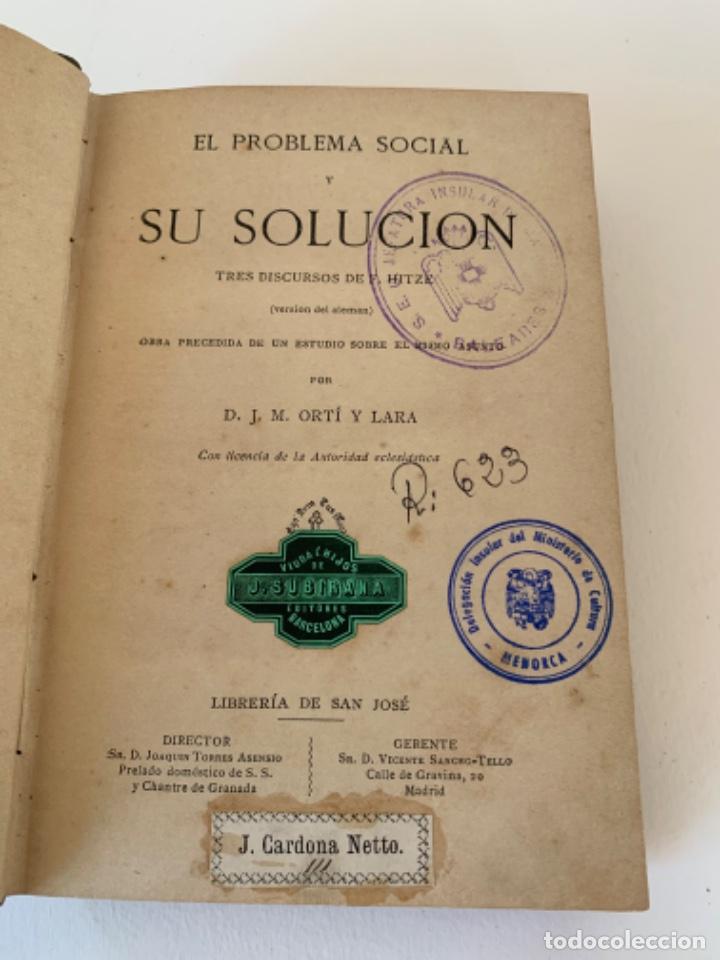 Libros de segunda mano: El problema Social y su soluci&oacute;n - Foto 2