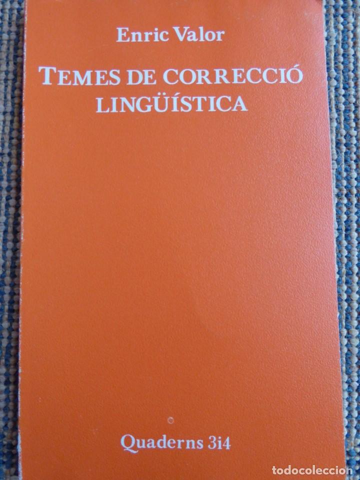 Libros de segunda mano: Temes de correci&oacute; ling&uuml;&iacute;stica. Enric Valor - Foto 1