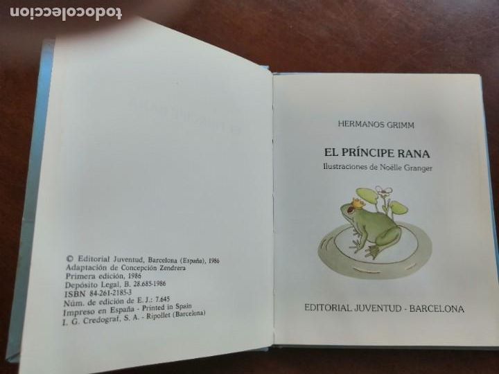 Libros de segunda mano: Libro el pr&iacute;ncipe rana edit Juventud 1986 - Foto 3