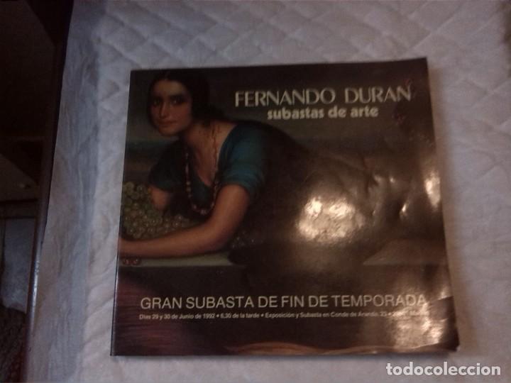 Libros de segunda mano: Fernando Duran. Subastas de arte. 29 y 30 de junio de 1992 - Foto 1