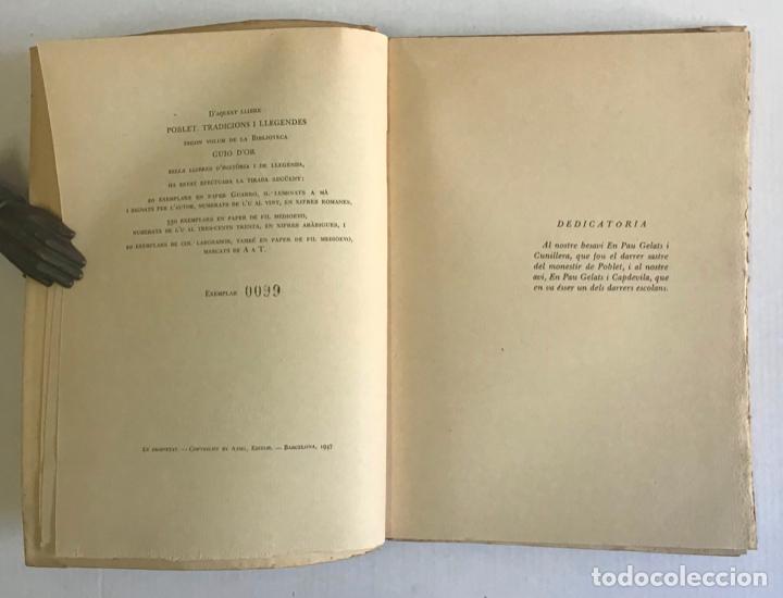 Libros de segunda mano: POBLET, TRADICIONS I LLEGENDES. - AMADES, Joan. - Foto 3