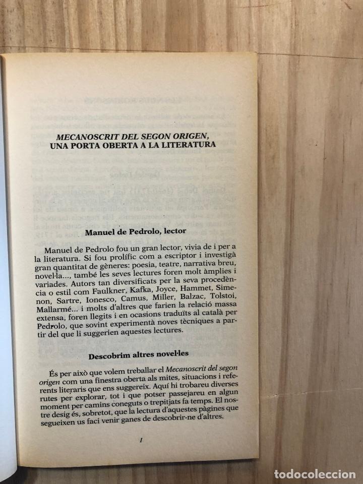 Libros de segunda mano: MECANOSCRIT DEL SEGON ORIGEN - Manuel de Pedrolo - Foto 4