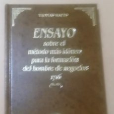 Libros de segunda mano: THOMAS WATTS, ENSAYO SOBRE EL MÉTODO MÁS IDÓNEO PARA LA FORMACIÓN DEL HOMBRE DE NEGOCIOS 1716