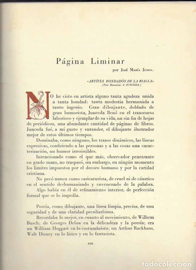 Libros de segunda mano: Junceda. BCN : Amigos de Junceda Fomento de las Artes, 1952. 32x23 cm. XIV + 224 p. il. - Foto 5 - 222875096