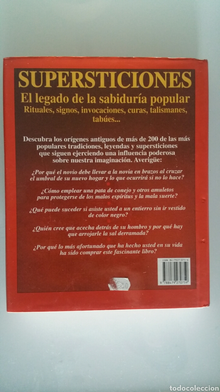 Libros de segunda mano: El gran libro de las supersticiones. Peter Lorie, ediciones Robinbook, 1993. - Foto 3