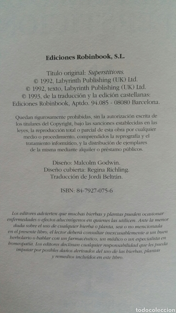 Libros de segunda mano: El gran libro de las supersticiones. Peter Lorie, ediciones Robinbook, 1993. - Foto 5