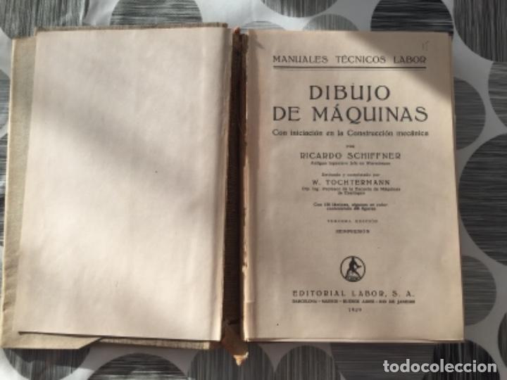 Libros de segunda mano: Dibujo de m&aacute;quinas. Ricardo Schiffner - Foto 2