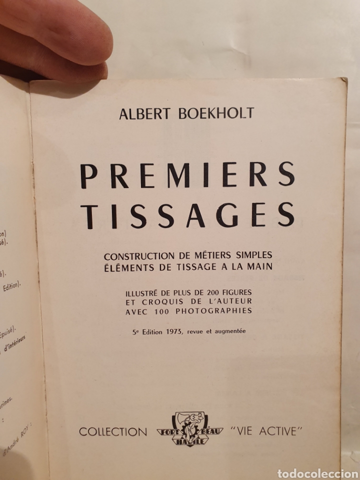 Libros de segunda mano: PREMIERS TISSAGES. ALBERT BOEKHOLT. - Foto 1