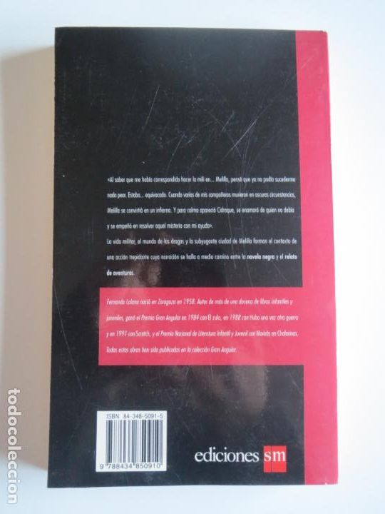 Libros de segunda mano: MORIRAS EN CHAFARINAS FERNANDO LALANA EDICIONES S.M. 17&ordf; EDICION 1996 GRAN ANGULAR - Foto 2
