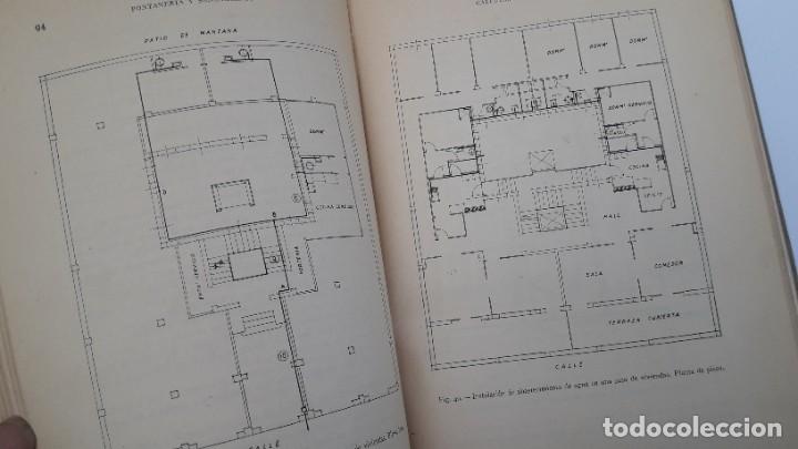 Libros de segunda mano: Instalaciones en los edificios. fontaner&iacute;a y saneamiento. (Ed. DOSAT 1950) - Foto 4