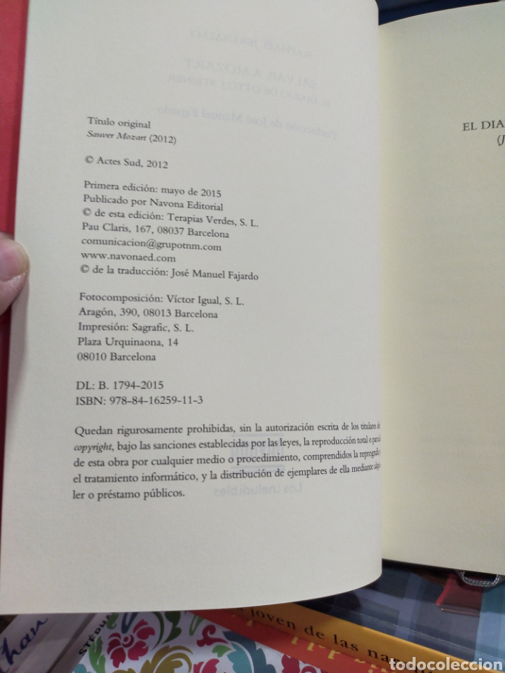 Libros de segunda mano: SALVAR A MOZART - RAPH&Auml;EL JERUSALMY - COMO NUEVO - Foto 3