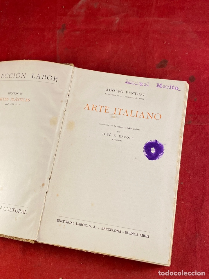 Libros de segunda mano: ARTE ITALIANO ADOLFO VENTURI - Foto 2