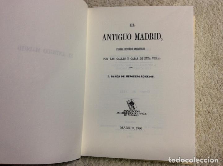 Libros de segunda mano: El antiguo madrid libro - Foto 2