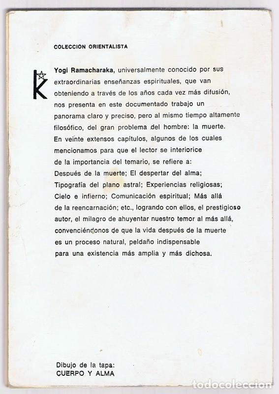 Libros de segunda mano: LA VIDA DESPU&Eacute;S DE LA MUERTE YOGI RAMACHARAKA - Foto 2