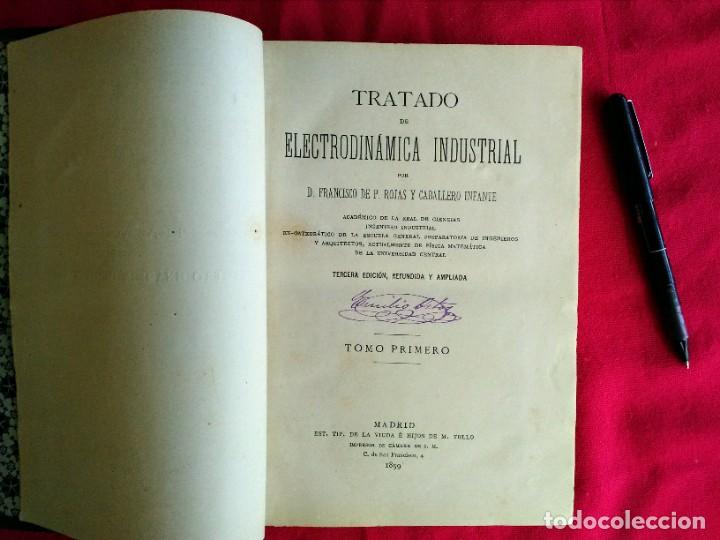 Libros de segunda mano: Libro antiguo 1899 Electrodin&aacute;mica - Foto 1