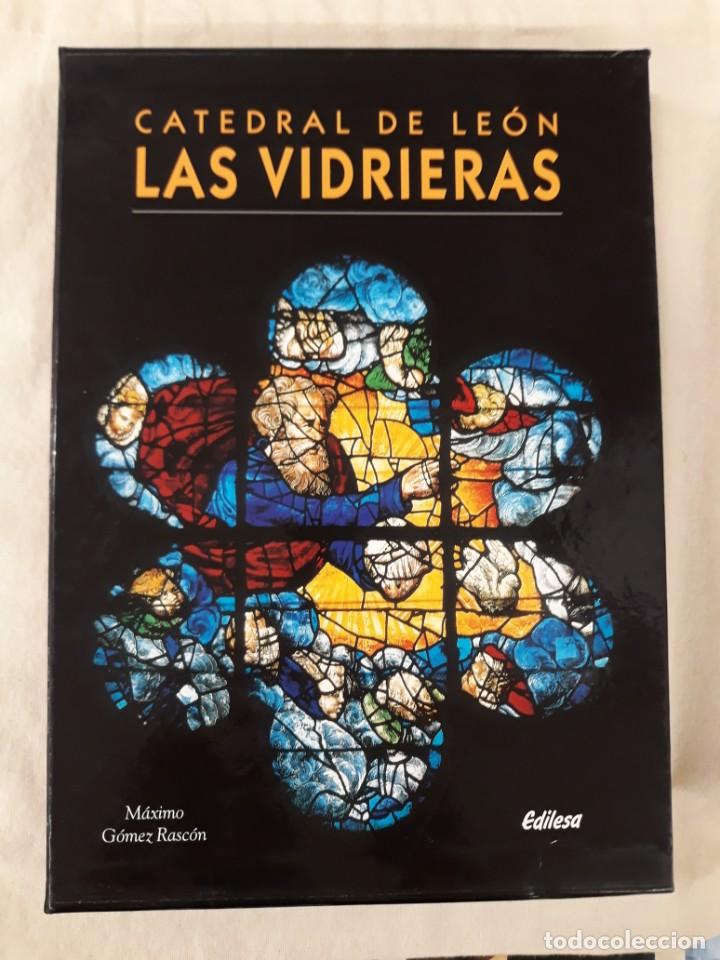 Libros de segunda mano: G&Oacute;MEZ RASC&Oacute;N, M&Aacute;XIMO. CATEDRAL DE LE&Oacute;N. LAS VIDRIERAS - Foto 1