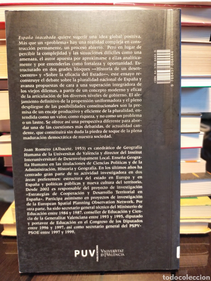 Libros de segunda mano: ESPA&Ntilde;A INACABADA - JOAN ROMERO - Foto 2