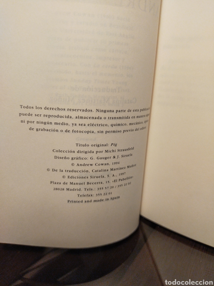 Libros de segunda mano: LA CERDA - ANDREW COWAN - Foto 5