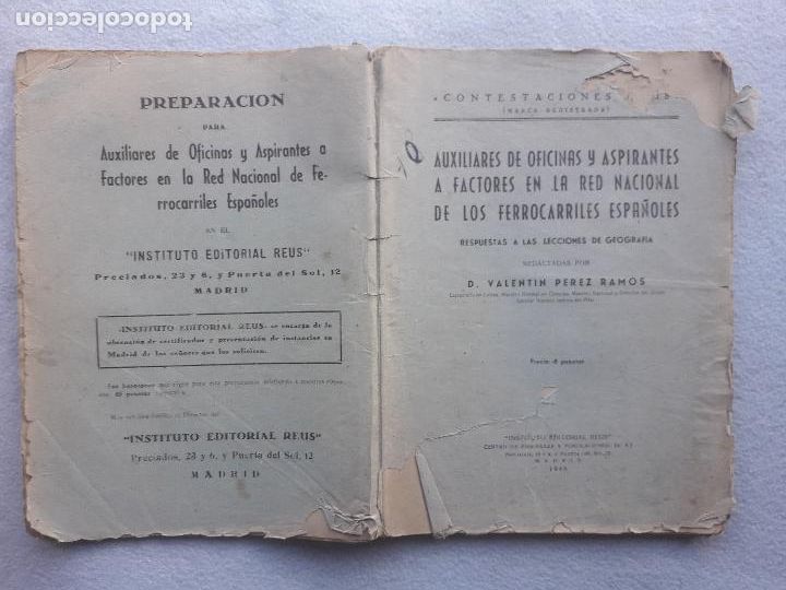 Libros de segunda mano: Lote de 3 Libros Tem&aacute;tica Trenes / Renfe. A&ntilde;o 1946. - Foto 6