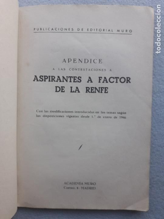 Libros de segunda mano: Lote de 3 Libros Tem&aacute;tica Trenes / Renfe. A&ntilde;o 1946. - Foto 8