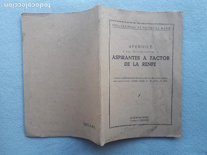 Libros de segunda mano: Lote de 3 Libros Tem&aacute;tica Trenes / Renfe. A&ntilde;o 1946. - Foto 12
