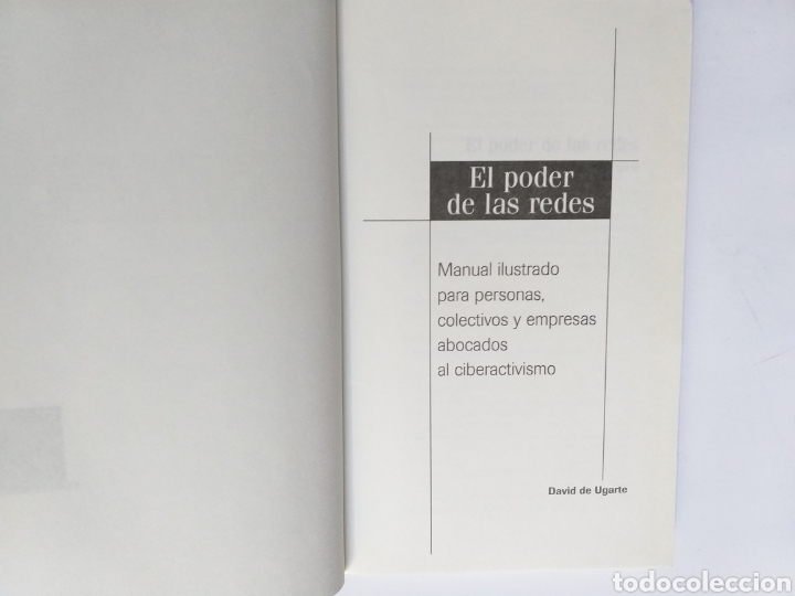 Libros de segunda mano: El poder de las redes David de Ugarte . . . Pensamiento siglo XXI - Foto 6