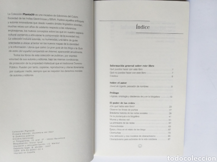 Libros de segunda mano: El poder de las redes David de Ugarte . . . Pensamiento siglo XXI - Foto 7
