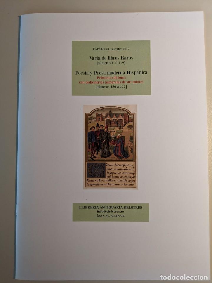 Libri di seconda mano: CATALOGO DICIEMBRE 2019 - LLIBRERIA ANTIQUARIA DELSTRES - VARIA DE LIBROS RAROS