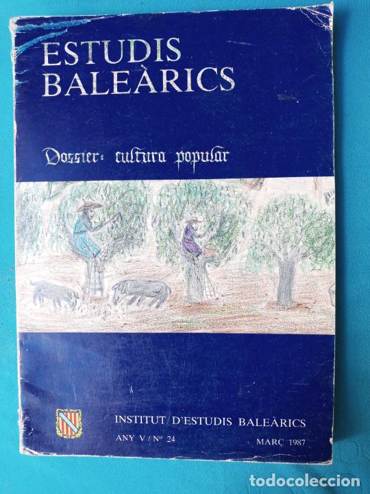 Libros de segunda mano: Estudis Bale&agrave;rics - dossier: cultura popular - Foto 1