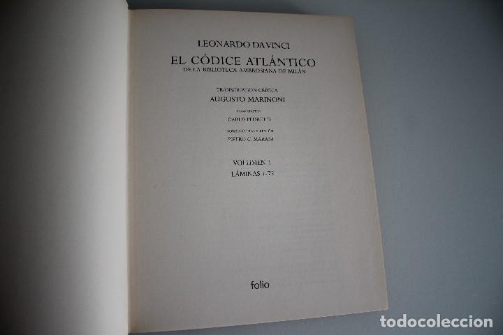 Libros de segunda mano: LEONARDO DA VINCI EL C&Oacute;DICE DEL ATL&Aacute;NTICO TOMO I - Foto 2